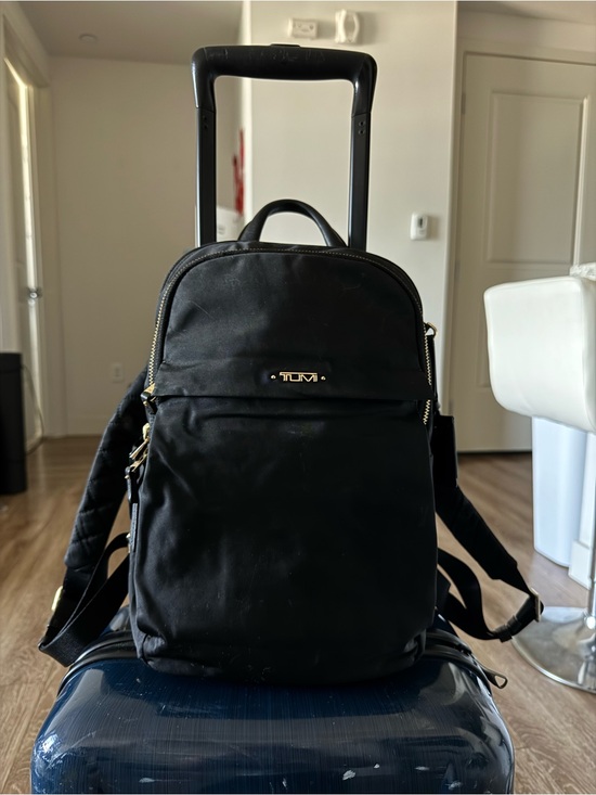 Tumi Handbags - Tumi Nylon Black Backpack / Luggage Backpack
